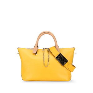 Chloe Bailey Handbag Beige Yellow Leather s